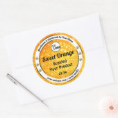Luxe Sinaasappel Sparkle Glitter Product Labels Lo (Envelop)