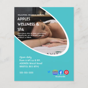 Luxe spa behandeling flyer Aangepaste Wellness P