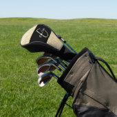 Luxe Sparkle Gold Glitter Naam Golfheadcover (Insitu)