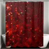 Luxe Sparkling Red Sequin Douchegordijn