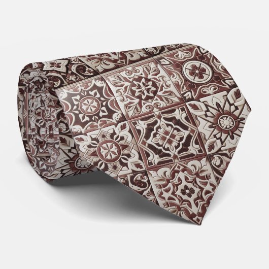 Luxe Statement Bourgondië Marokkaanse Das (Opgerold)