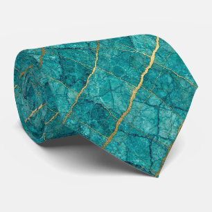 Luxe Stenen Das Turquoise, Teal & Goud Marmer