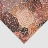 Luxe Stippen en cirkels — Warm Brown Tissuepapier (Detail)