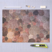 Luxe Stippen en cirkels — Warm Brown Tissuepapier (Craft)