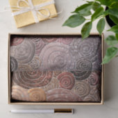 Luxe Stippen en cirkels — Warm Brown Tissuepapier (Geschenk)