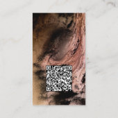 Luxe Stone Bordered Custom Earring Display Visitekaartje (Achterkant)