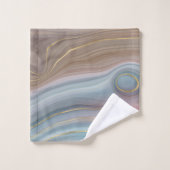 Luxe Strata | Assiette rose Taupe bleu ardoise (Gant de toilette)