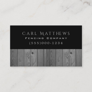 Luxe Style Wood Fence Design Fencing Company Visitekaartje