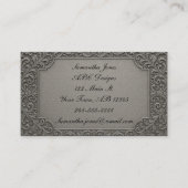 Luxe sur un Carte de visite budget argent QR Code (Devant)