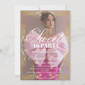 Luxe Sweet 16 Birthday Party Invitation (Devant)