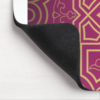 Luxe symmetrisch ontwerp met bloemenmotieven. muismat