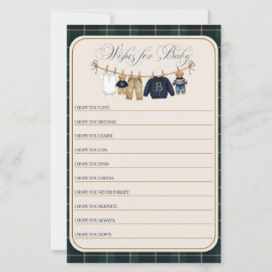 Luxe teddybeer geruite babyshower spel