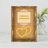 Luxe  textuur Islamitische bruiloft uitnodiging (Staand voorkant)