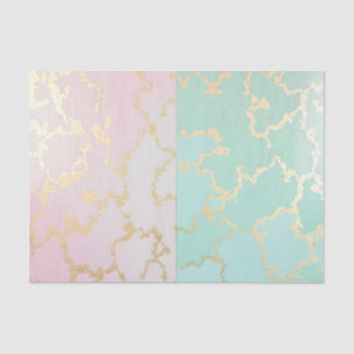 Luxe Trendy Blush Roze Zachte Mint Goud Collectie Tissuepapier