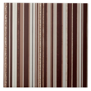 Luxe trendy bruin wit linnen textuur Collectie Tegeltje