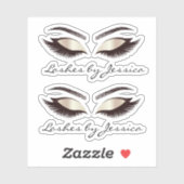 luxe trendy make - up breekt uit sticker (Vel)