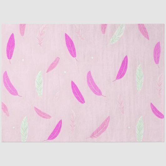 Luxe trendy veren Boho Collectie Tissuepapier (Voorkant)