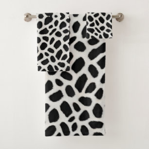 Luxe Trendy White Leopard Elegant Collectie Bad Handdoek