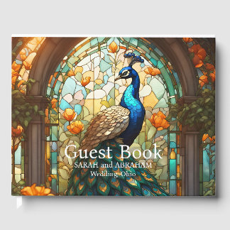 Luxe Trouw: Glas-in-lood Pauw Gastboek Gastenboek