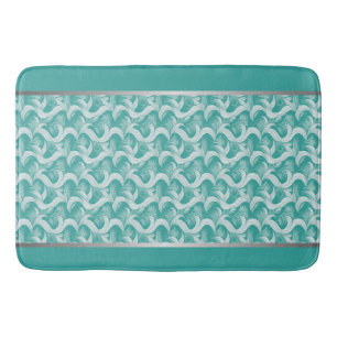 Luxe Turquoise Abstract Ingewikkeld Badmat
