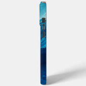 Luxe Turquoise Oceaangolf Case-Mate iPhone Case (Achterkant / Links)