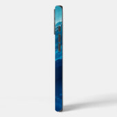 Luxe Turquoise Oceaangolf Case-Mate iPhone Case (Achterkant / Links)