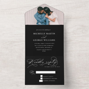 Luxe typografie (geen ENV nodig) All In One Uitnodiging