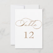 Luxe Typografie Tafelnummer (Achterkant)