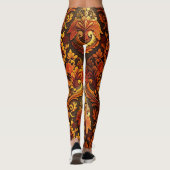 Luxe, uitgebreide Vintage Leggings (Achterkant)
