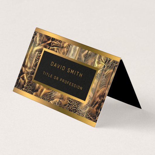 Luxe, uniek hout visitekaartjes (Voorkant)