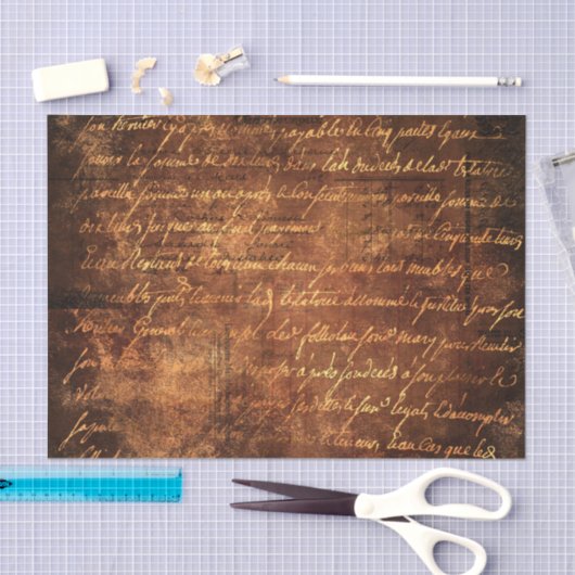 Luxe verguld bruin goudweefsel papier (Craft)