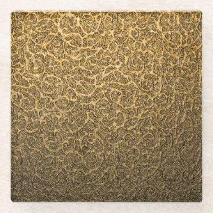 Luxe verpakking, heldere vlek hoogtepunten. glazen onderzetter