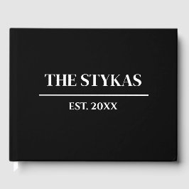 luxe | Vet Modern Minimalistisch Bruiloft Gastenbo Gastenboek