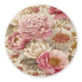 Luxe Vintage Indira Bloemstuk Keramische Knop