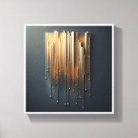 Luxe Vloeibaar Goud Druppels - Moderne Metalen Reg