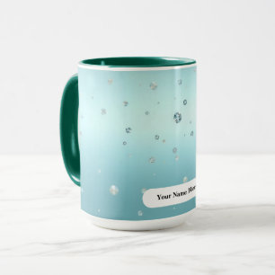 Luxe Vorstig Groen Azure Brons Dauwdruppels Mok