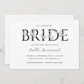 Luxe Vrijgezellenfeest Formal Party Invitation Kaa Kaart (Voorkant / Achterkant)