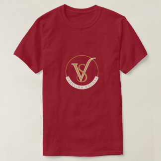 Luxe VS Monogram Gouden Logo - Elegante Vaseline S T-shirt