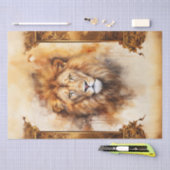 Luxe Waterverf Leeuwenportret met  Lijst Tissuepapier (Craft)