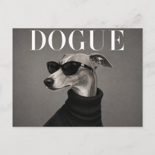 Luxe Whippet-hondenportret Briefkaart