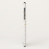 Luxe White en Gold Marble Case-Mate iPhone Case (Achterkant/links)