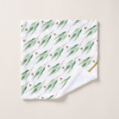 LUXE WHITE EUCALYPTUS GOLD BATH TOWEL SET BAD HANDDOEK (Wasdoekje)