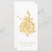 Luxe White Gold-kerstmenu Menu (Voorkant / Achterkant)