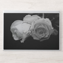 Luxe White Rose HP Laptop Skin