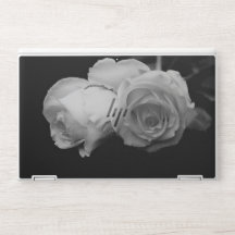 Luxe White Rose HP Laptop Skin