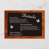 luxe wilde slangendier bruiloft Behuizing Kaart (Voorkant)