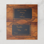 Luxe Wilde Snake huid Dier Bruiloft (Buitenkant ongevouwen)