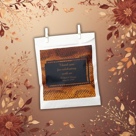 Luxe Wilde Snake huid Dier Bruiloft Bedankzakje