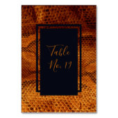 Luxe Wilde Snake huid Dier Bruiloft Kaart (Voorkant)