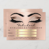 Luxe Wimpers Roze Bruinen Make-up Certificaat Cade (Voorkant / Achterkant)
